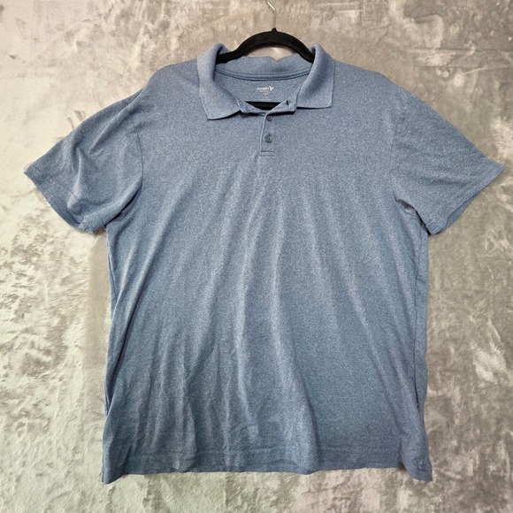 Old Navy Other - Old Navy Active Core Mens Large Blue Heathered Short Sleeve Polo Shirt Go Fresh